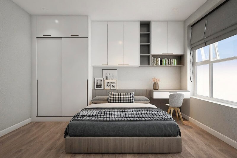 Giường ngủ chung cư hiện đại